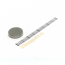 Неодимовый магнит диск 10х2 мм
