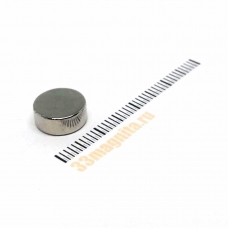 Неодимовый магнит диск 10х4 мм