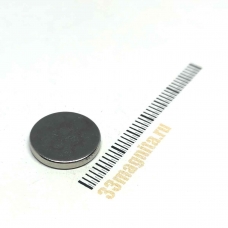 Неодимовый магнит диск 13х2 мм