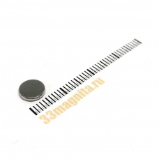 Неодимовый магнит диск 7х1 мм